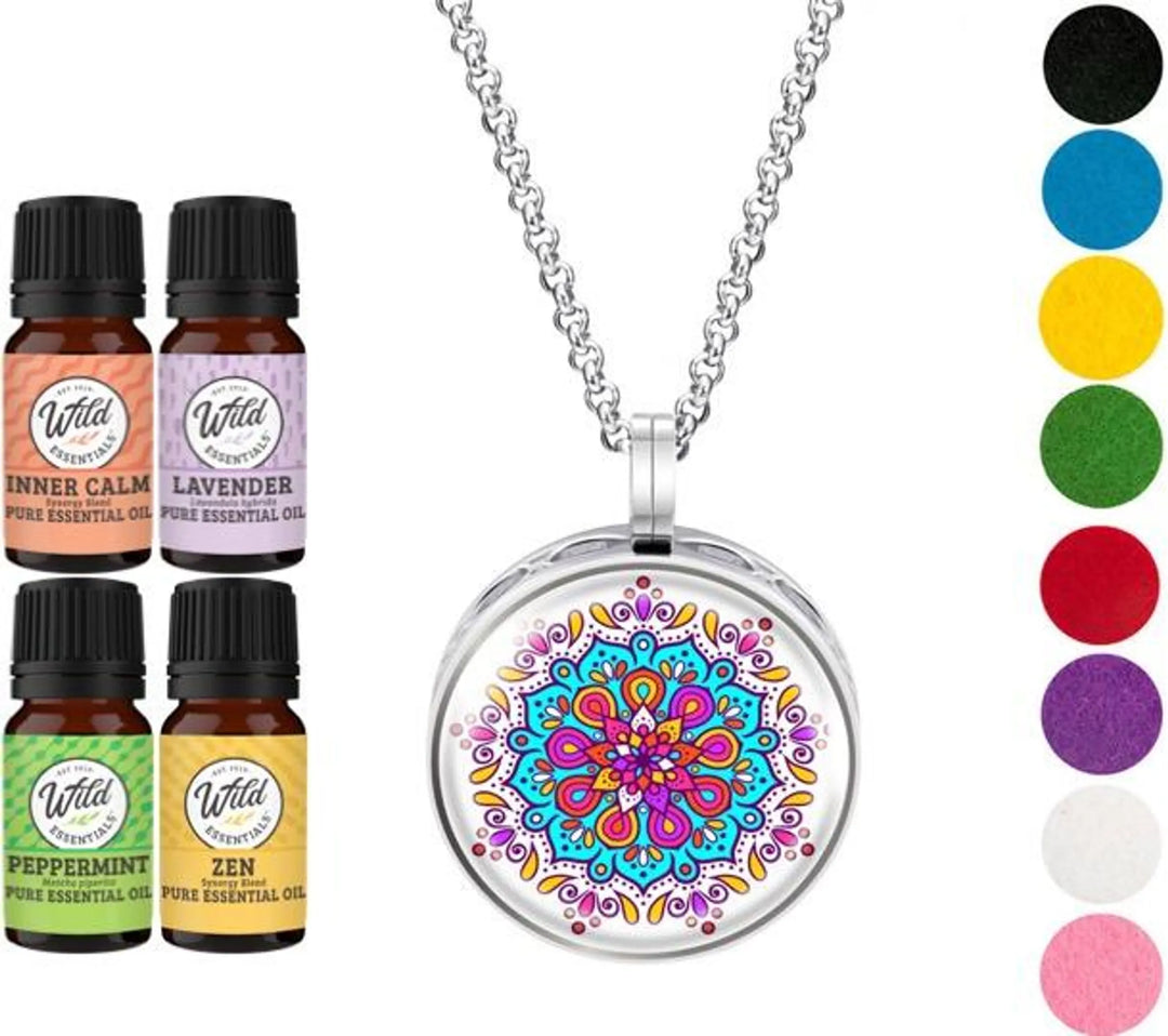Aromatherapy Necklace Diffuser — 12 Designs