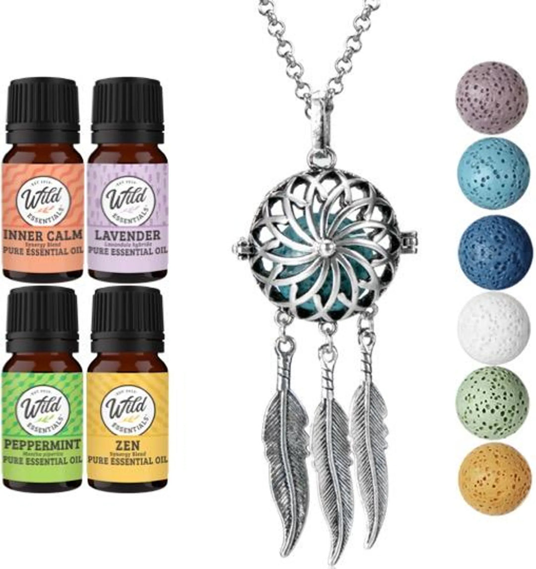 Aromatherapy Necklace Diffuser — 12 Designs