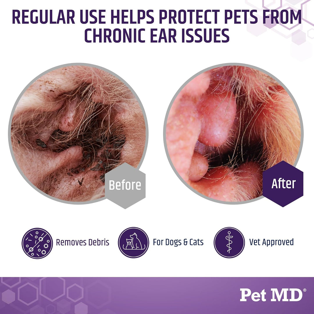 Veterinary Tris Flush Cat &amp; Dog Ear Cleaner - Dog Ear Flush - 12 Oz