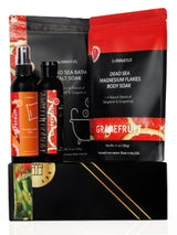 Set de regalo de spa de lujo del Mar Muerto - Sales de baño, mascarilla de barro, spray facial de lavanda y aceite esencial