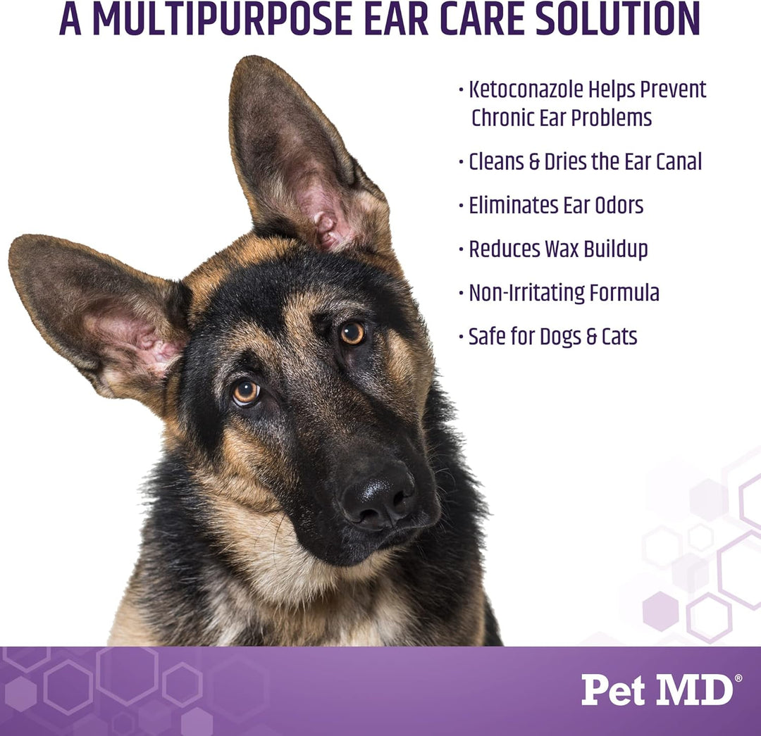 Veterinary Tris Flush Cat &amp; Dog Ear Cleaner - Dog Ear Flush - 12 Oz