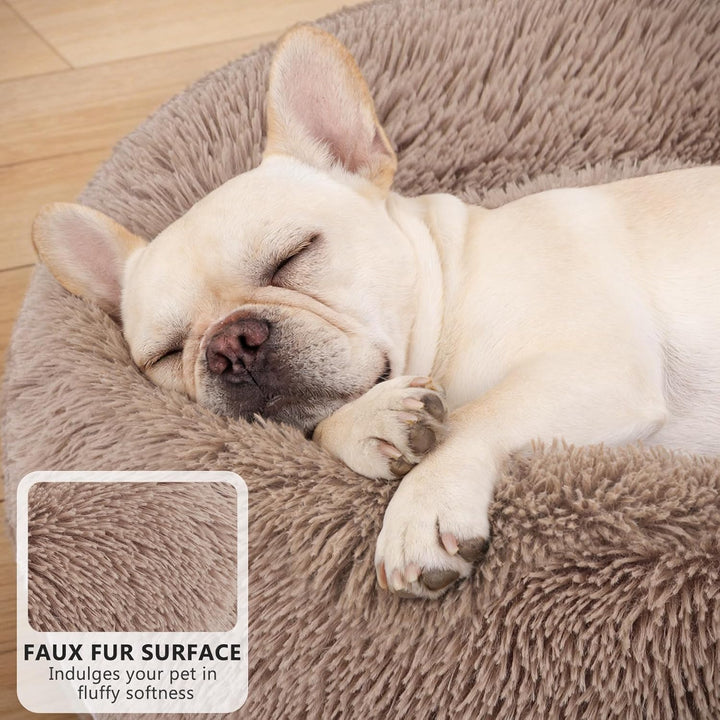 Orthopedic Dog Bed Comfortable Donut Cuddler round Pet Beds Ultra Soft Washable Dog and Cat Cushion (20&
