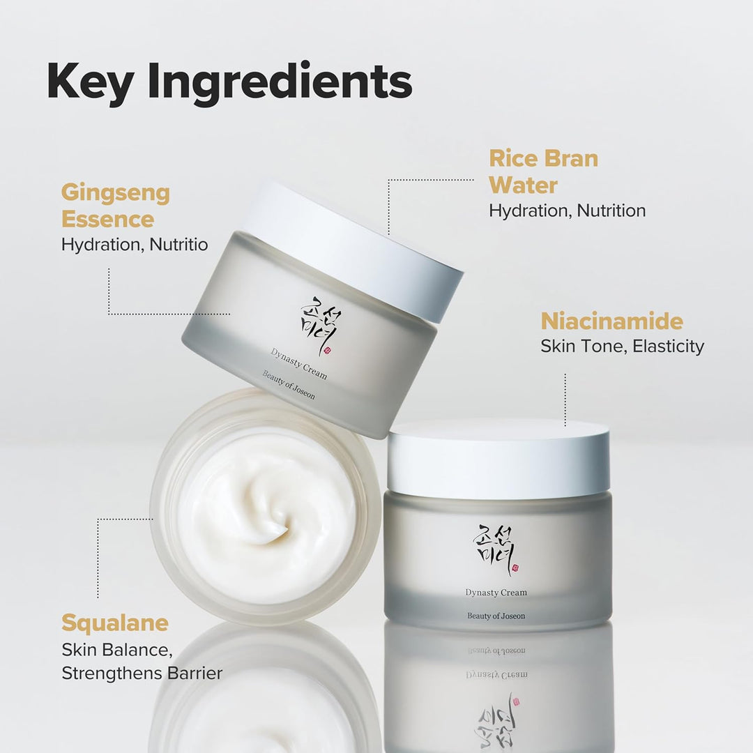 Dynasty Cream Hydrating Face Moisturizer for Dry, Sensitive Skin, Korean Skincare for Men and Women 50Ml, 1.69 Fl.Oz.
