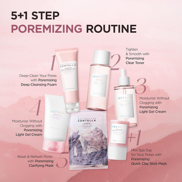 Poremizing Clear Toner 7.10 Fl.Oz, 210Ml, Korean Face Toner with Himalayan Pink Salt &amp; Madagascar Centella, Facial Toner for Pore Care &amp; Oil Balance, Hydrating Essence, Korean Skin Care