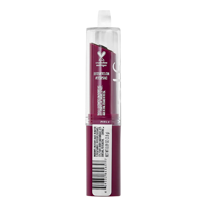 Hydrating Core Lip Shine with Shea Butter &amp; Vitamin E, Tinted Lip Balm for a Smooth, Glossy Finish &amp; Long-Lasting Moisture, Ecstatic Deep Berry