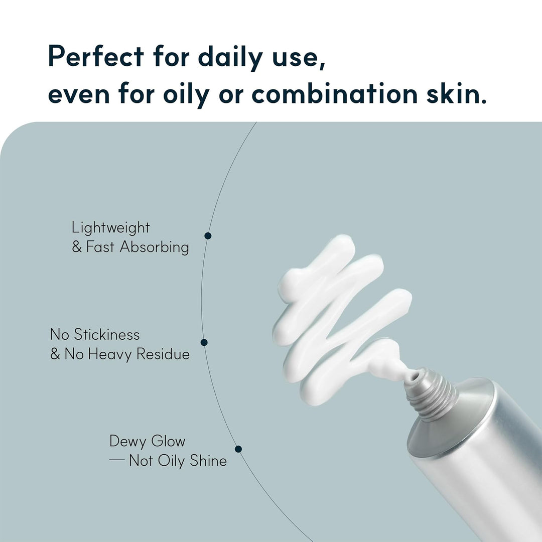 Pore Minimizing Moisturizer for Dry &amp; Sensitive Skin Squalane Hydrating Face Cream, Tightening &amp; Smoothing Pores, Lightweight Korean Skincare, 2.7 Fl Oz