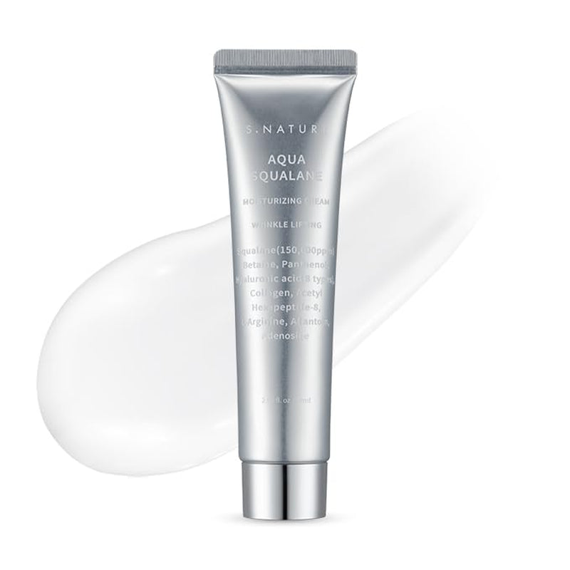 Pore Minimizing Moisturizer for Dry & Sensitive Skin Squalane Hydrating Face Cream, Tightening & Smoothing Pores, Lightweight Korean Skincare, 2.7 Fl Oz