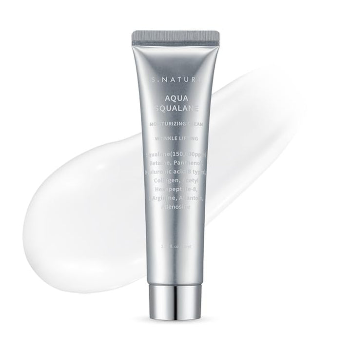 Pore Minimizing Moisturizer for Dry &amp; Sensitive Skin Squalane Hydrating Face Cream, Tightening &amp; Smoothing Pores, Lightweight Korean Skincare, 2.7 Fl Oz