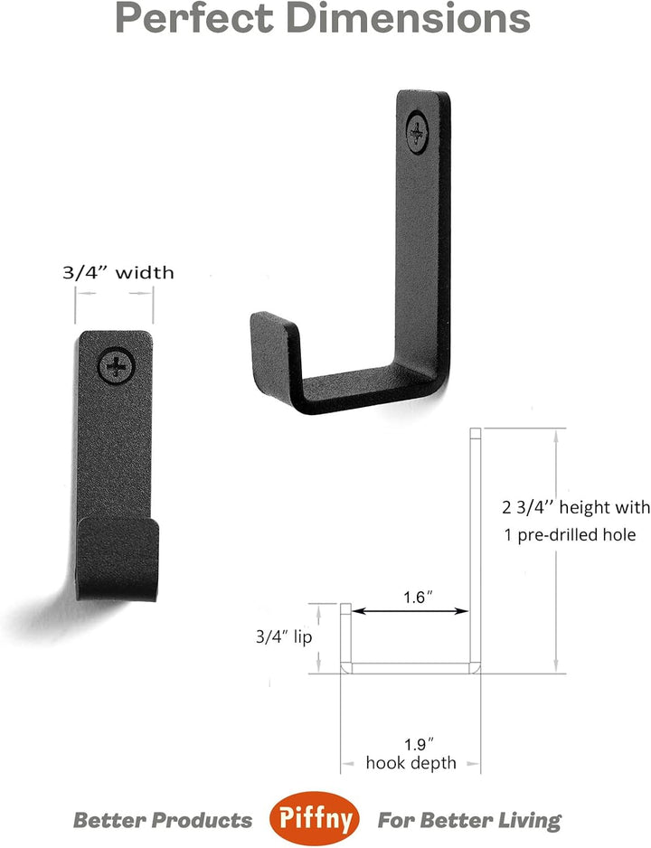 Robe &amp; Towel Hook, 6 Pack Heavy Duty Stainless Steel Outdoor Wall Hooks for Hanging Towel, Coat, Backpack, Keys, Etc (Modern Industrial)