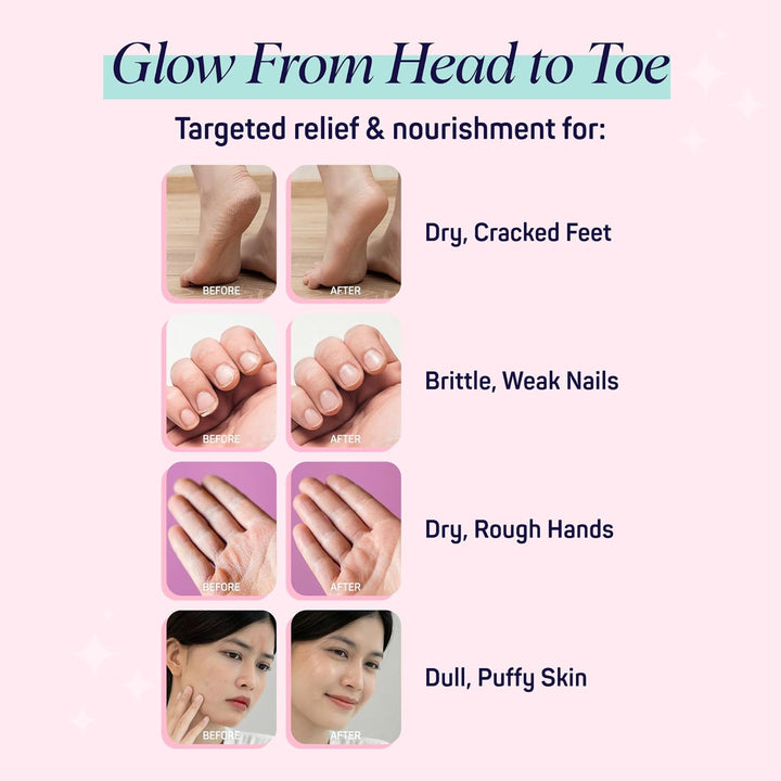 10 Piece Korean Face Mask &amp; Moisturizing Hand Gloves Set | Foot Mask Socks for Dry Cracked Hands &amp; Feet | Korean Skincare Cuticle Repair Mask Women | Self Care Gifts for Women | 10 Pack