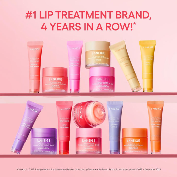 LANEIGE Lip Sleeping Mask: Hydrating &amp; Nourishing Korean Overnight Lip Treatment Mask with Shea Butter, Vitamin C &amp; Murumuru, Antioxidants for Flaky, Dry Lips | Korean Skin Care