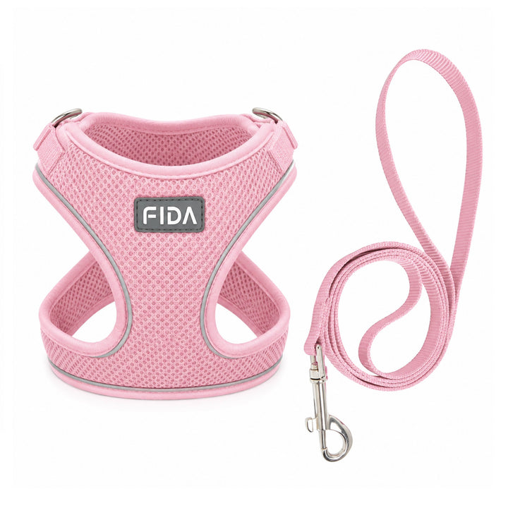 Cat Harness &amp; Leash Set · Escape-Proof, Reflective Step-In