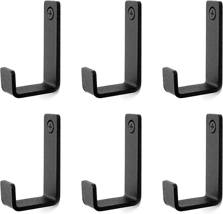 Robe &amp; Towel Hook, 6 Pack Heavy Duty Stainless Steel Outdoor Wall Hooks for Hanging Towel, Coat, Backpack, Keys, Etc (Modern Industrial)
