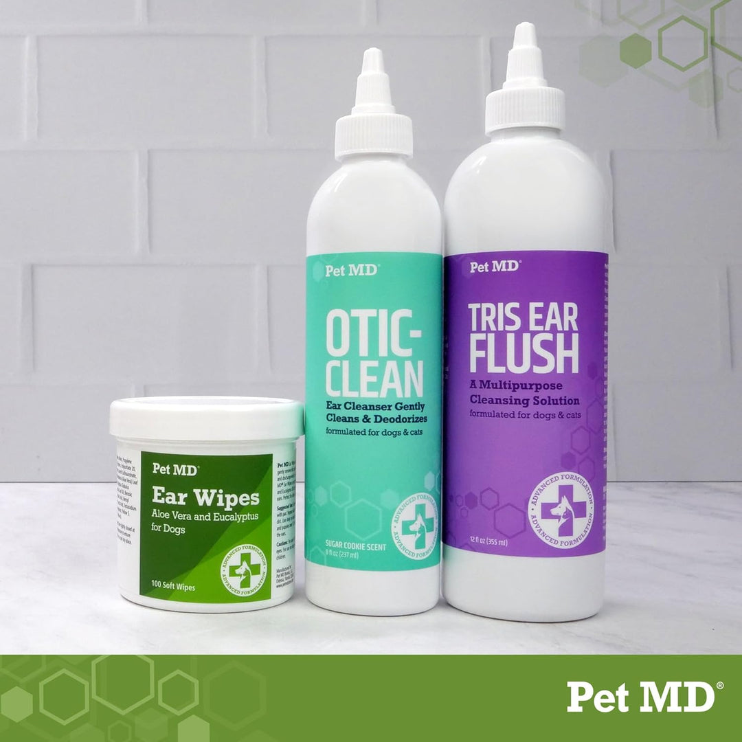 Veterinary Tris Flush Cat &amp; Dog Ear Cleaner - Dog Ear Flush - 12 Oz