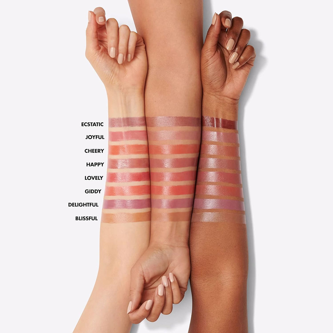 Hydrating Core Lip Shine with Shea Butter &amp; Vitamin E, Tinted Lip Balm for a Smooth, Glossy Finish &amp; Long-Lasting Moisture, Ecstatic Deep Berry
