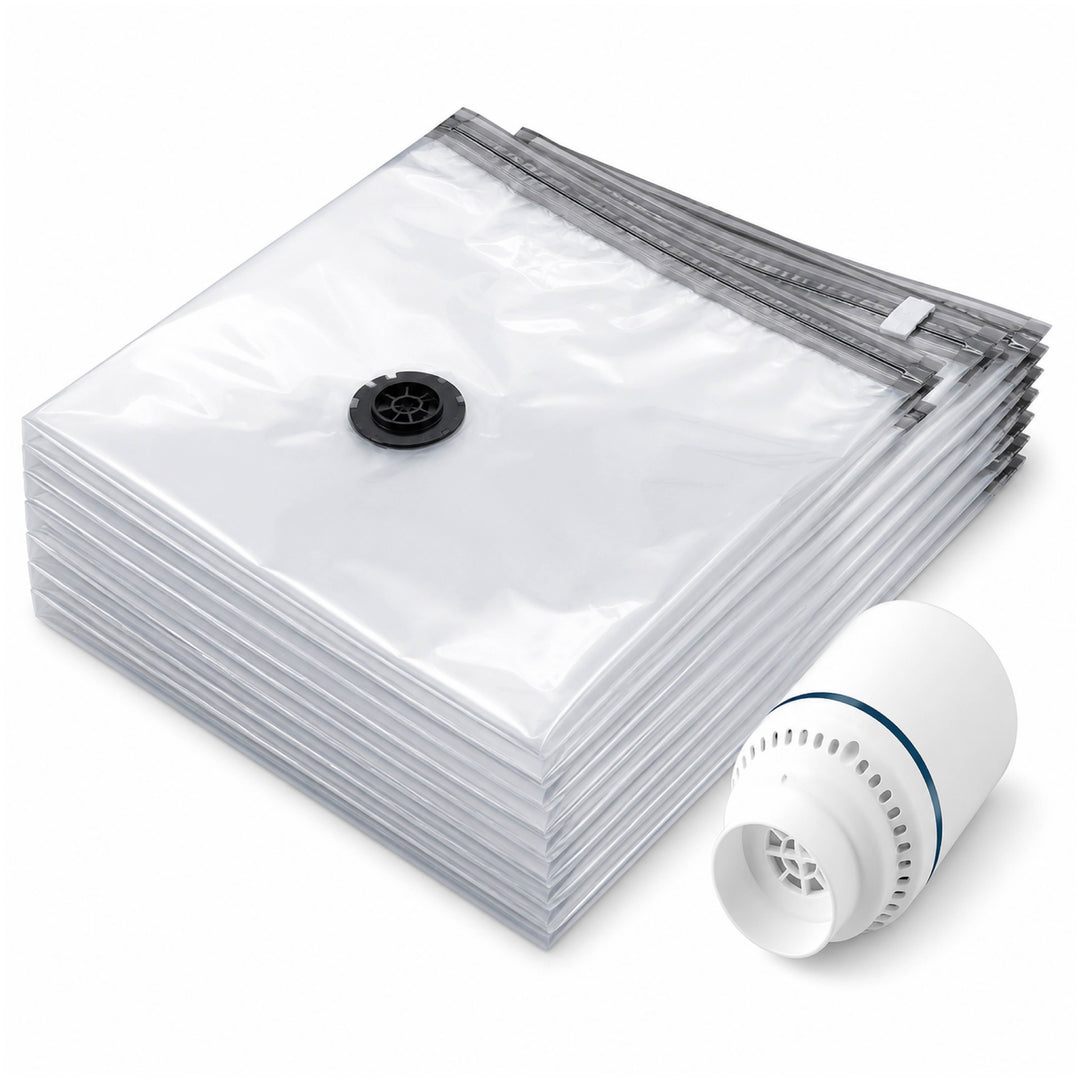 Travel Vacuum Storage Bags · 10-Pack with Electric Pump